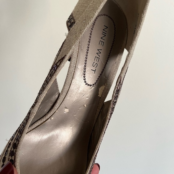 Nine West Embellished Kitten Heels Boho Chic Embroidered Sequin Size 8.5 - Picture 5 of 5